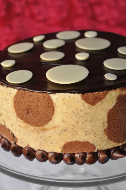 Chocolate Almond Joconde Imprime with Golden Raspberry Filling:  A Daring Baker’s Three-Day Saga