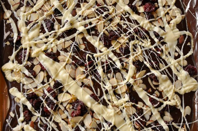 Chocolate Cherry Almond Bark