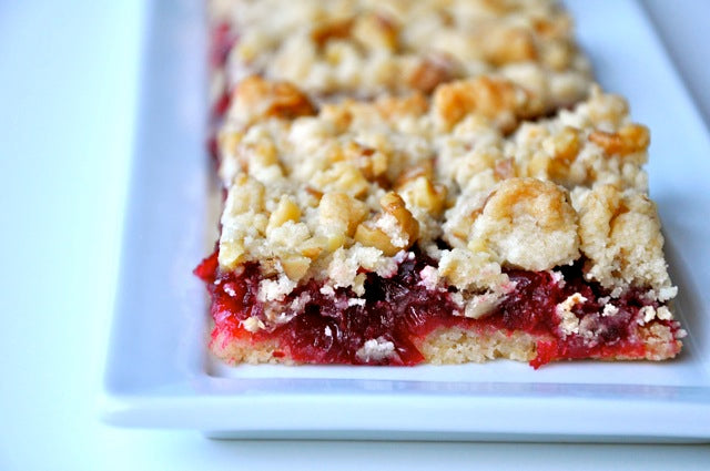 Cranberry Walnut Crumb Bars