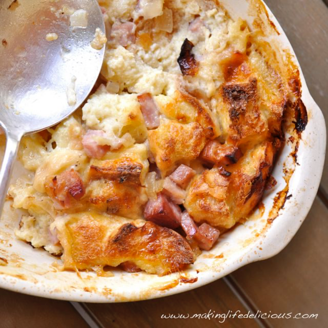 Ham & Cheese Breakfast Bake aka My Favorite Breakfast Casserole