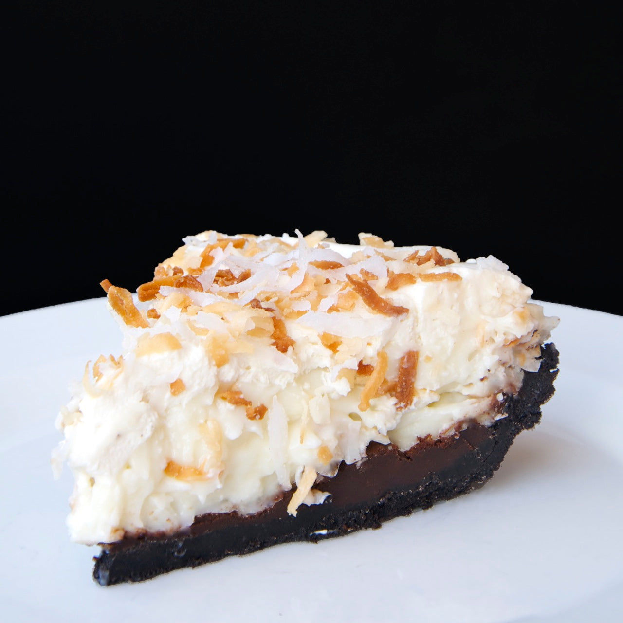 Pie - Black Bottom Coconut Cream - 10"