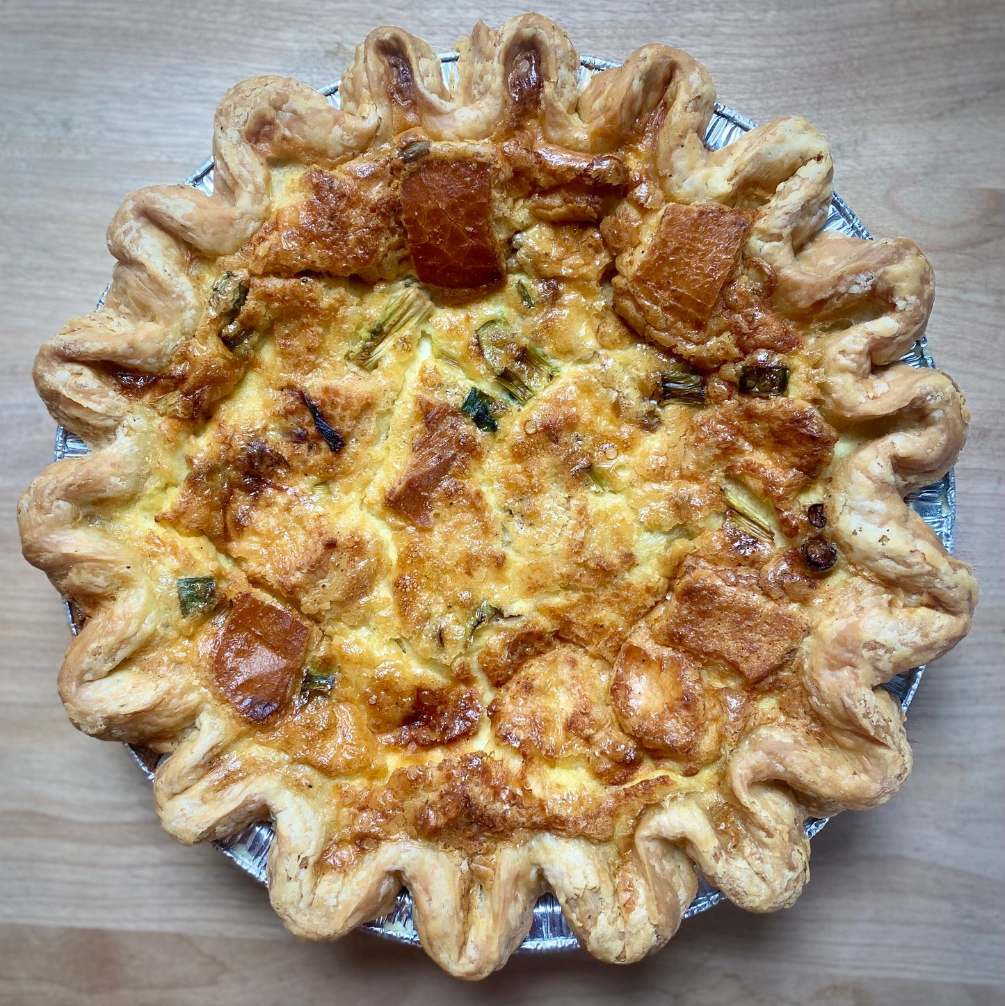 Quiche - Sautéed Leek & Gruyere (veg) - 10"