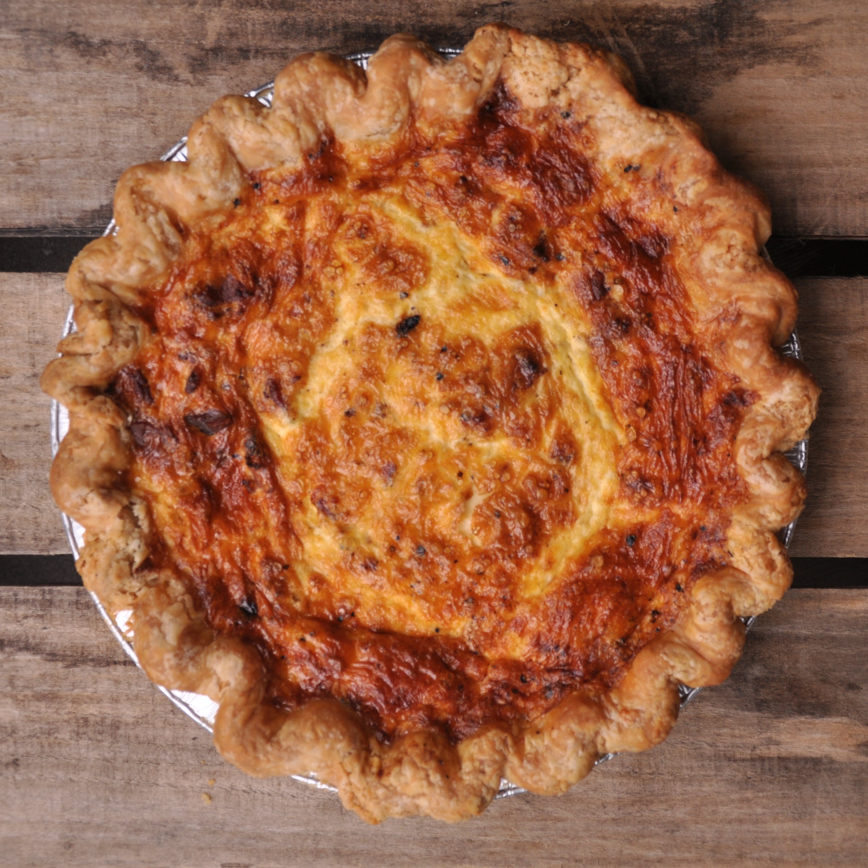 Quiche Black Forest Ham & Swiss Livin' The Pie Life