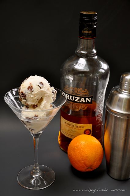 Rum Raisin Gelato…Extra Boozy