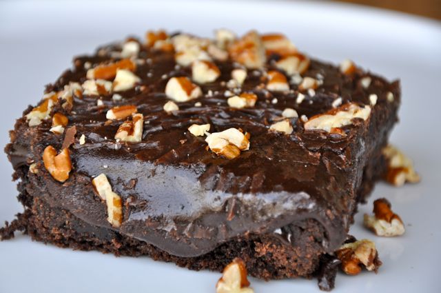 Chocolate Sheet Cake with Toasted Pecans