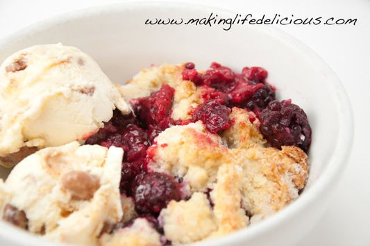 Blackberry Raspberry Cobbler:  Sweet Memories