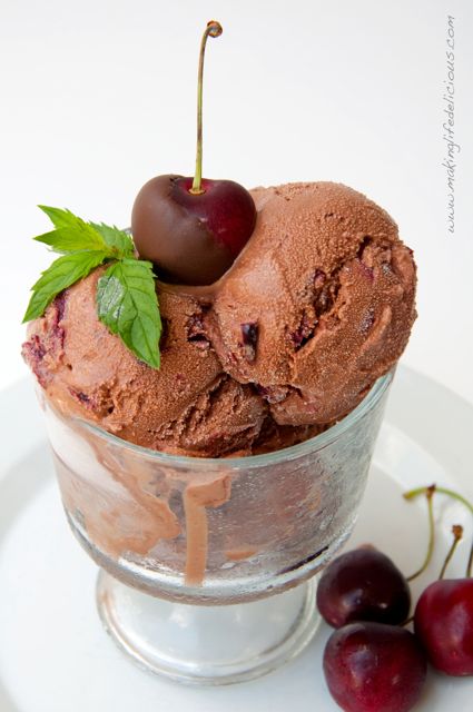 Sinfully Seasonal Roasted Cherry Chocolate Ice Cream