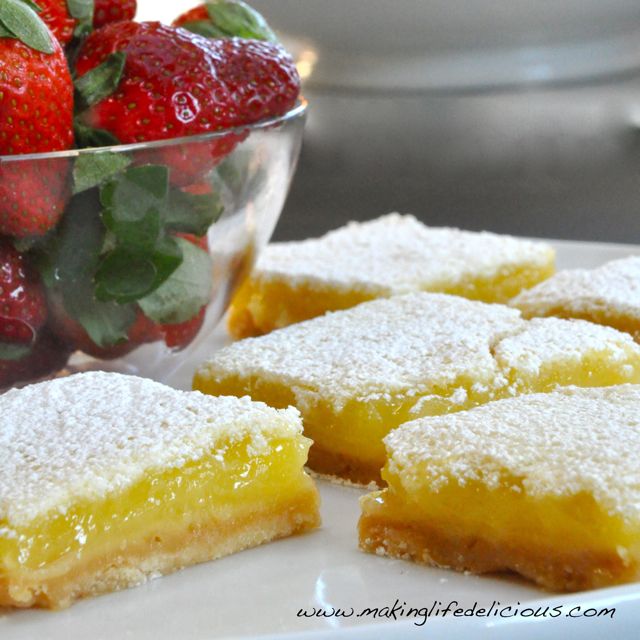Extra Tart Lemon Bars by Special Request