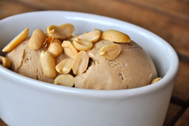 Banana Peanut Butter “Ice Cream”