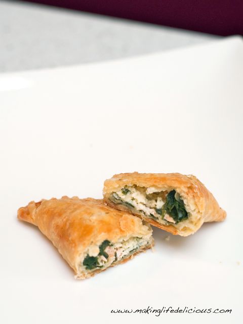 Smoked Salmon Empanadas with Boursin and Spinach