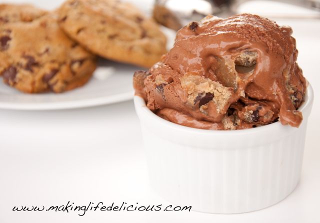 Chocolate Chocolate Chip Cookie Dough Ice Cream