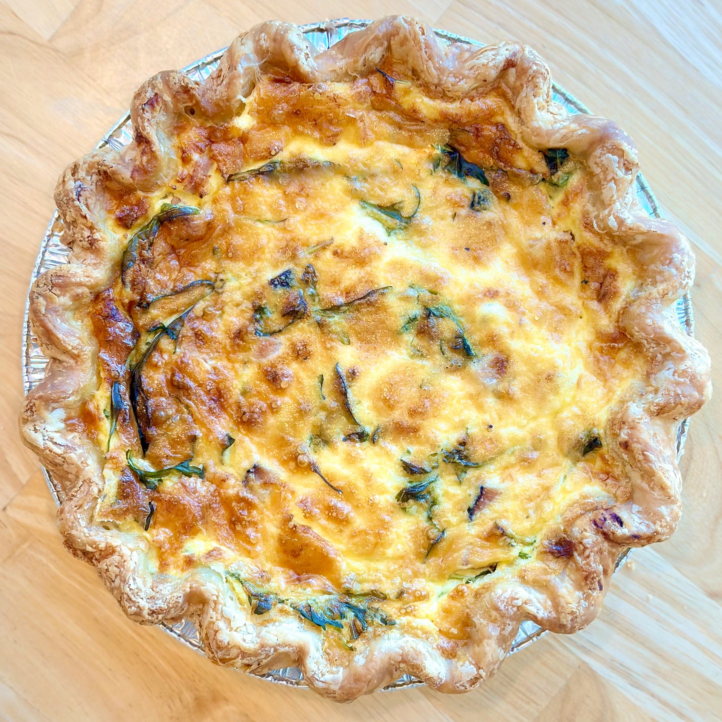 Quiche - Black Forrest Ham, Cheddar & Arugula - 10"