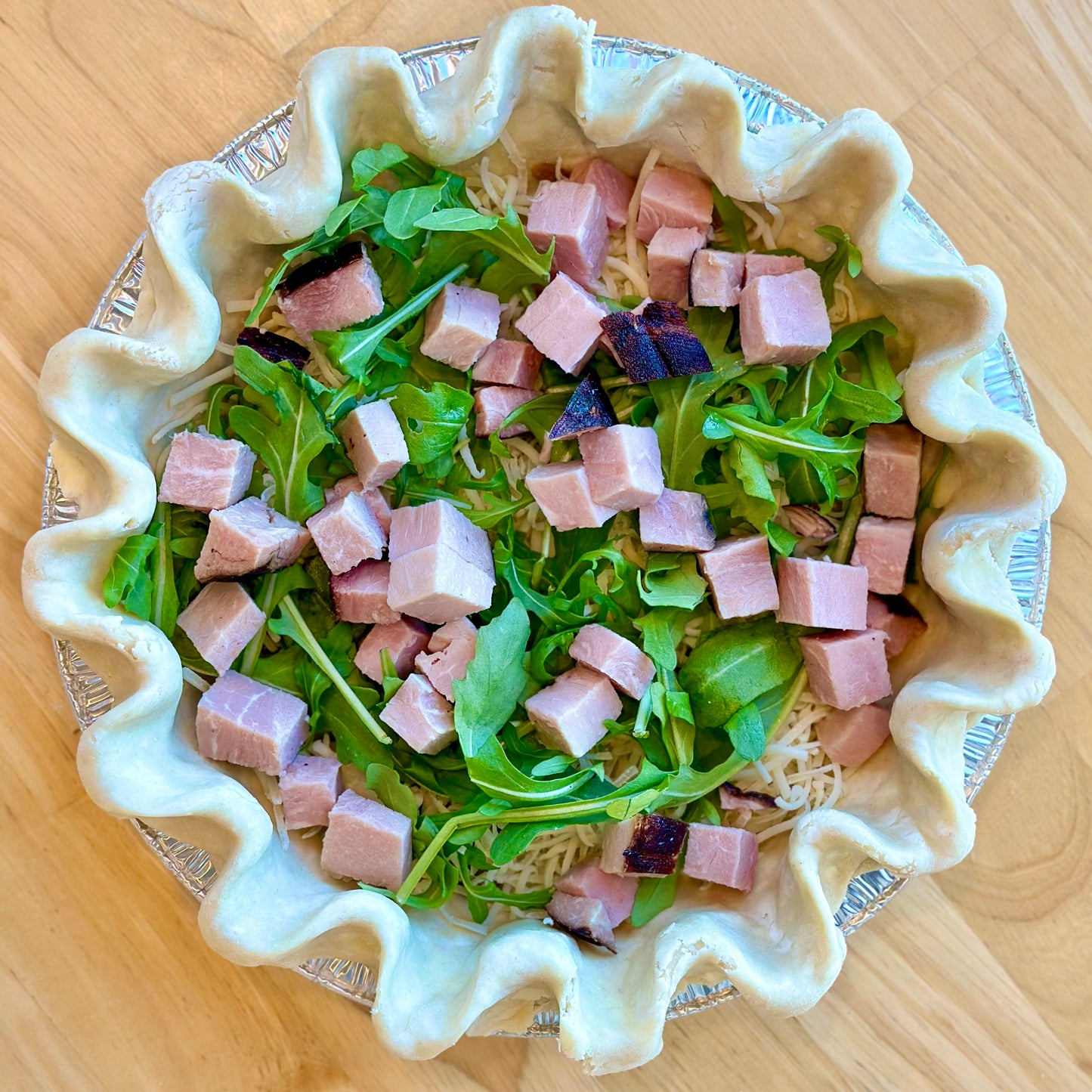 Quiche - Black Forrest Ham, Cheddar & Arugula - 10"
