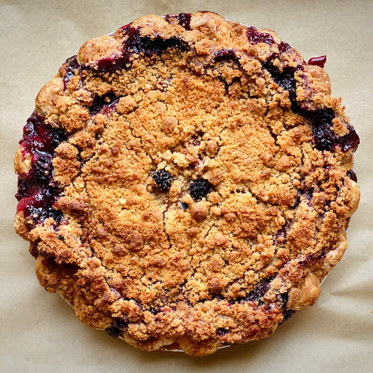 Pie - Blueberry - Crumb Top [Flaky, Crumb or VEGAN] - 10"