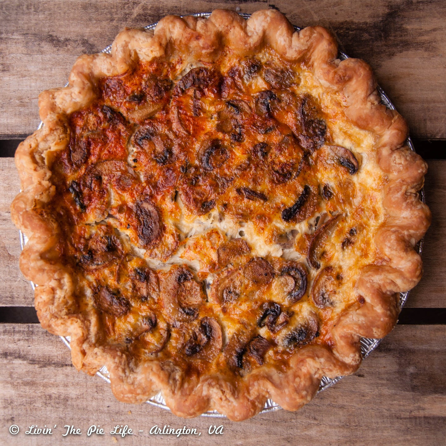 Quiche - Mushroom & Gruyere with Fresh Summer Thyme (veg)