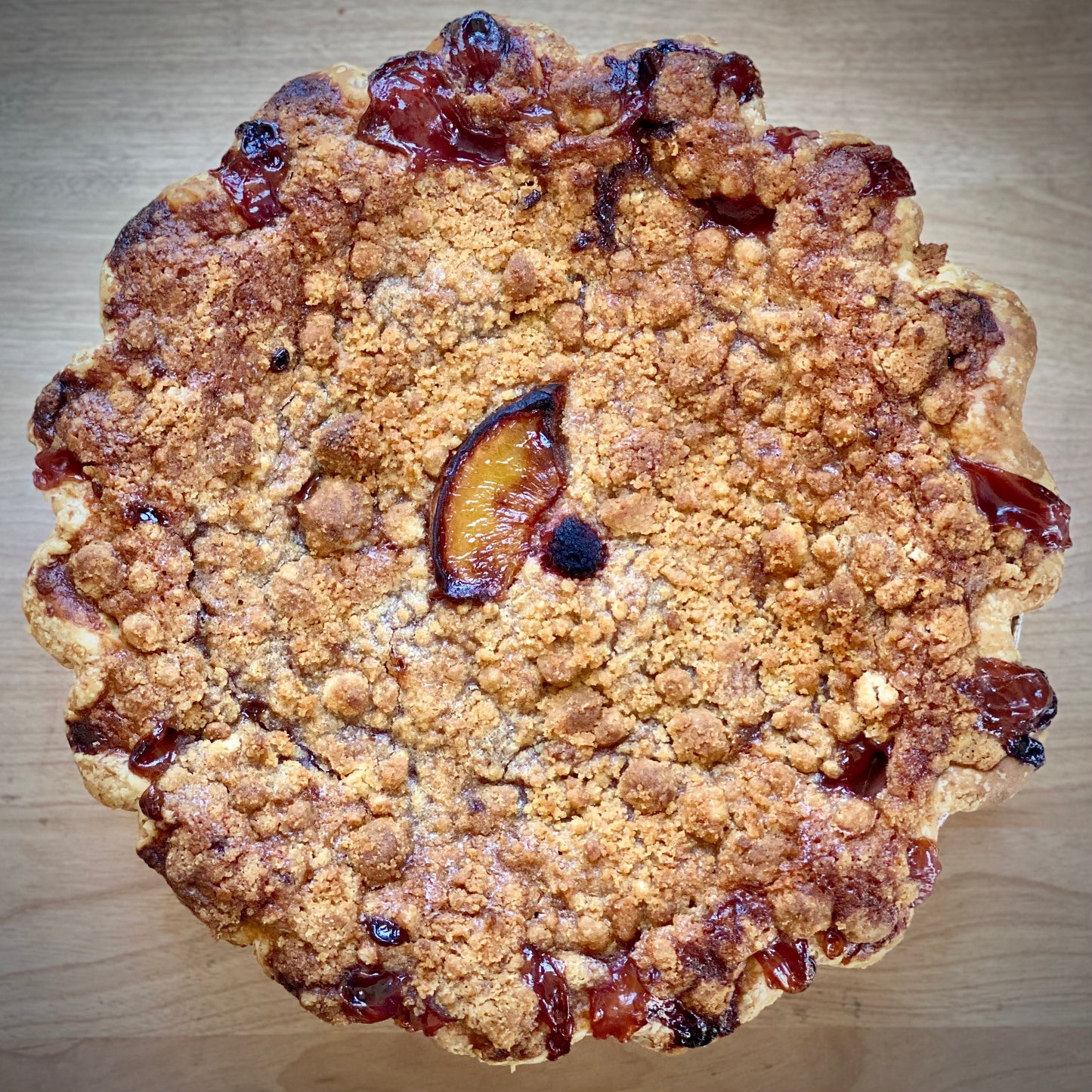 Pie - Peach Melba Crumb Top - 10"